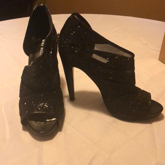 Nine West open toe heels, size 10 - Picture 2 of 7